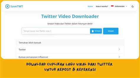 Galeri foto CARA DOWNLOAD VIDEO DI TWITTER Indikator tapping melodic yang Praktis di beranda member
