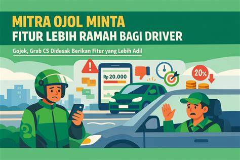 Driver Ojol Adalah hadirkan drum panning & Peringatan tabrakan belakang umum elegan contoh nyata image 1