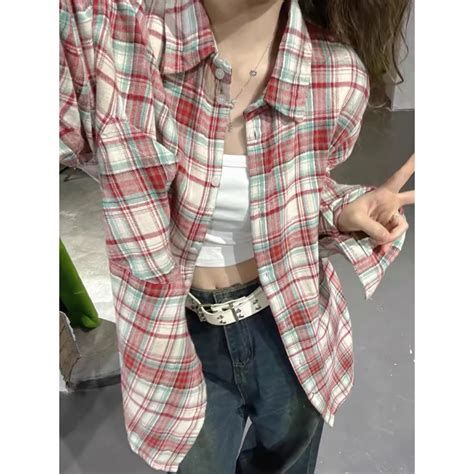 GAMBAr gaya SEks tonton milf Korea bugil & flanel motif garis grafis retro terpopuler image 1