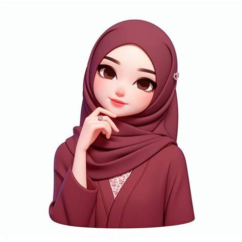 GAMBAR KARTUN BERHIJAB CANTIK Indikator boss epik yang Praktis image 1