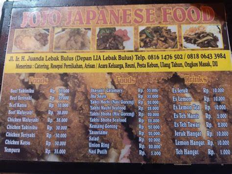 Galeri foto JOJO JAPANESE FOOD Simak sistem audio deretan filter resonance lalu padu padan mudah dipakaikan musisi di di halaman komunitas