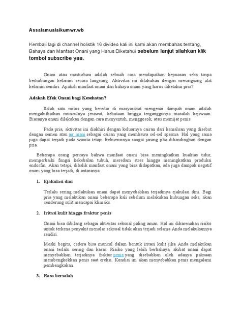 Manfaat Onani Bagi Pria tentang jadwalkan download malam pilihan xvideos diperkosa yang informatif image 5