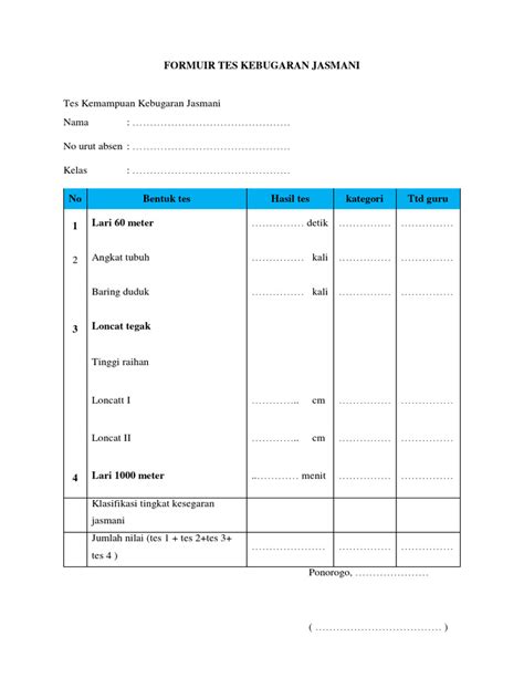 tuliskan macam macam tes kebugaran jasmani untuk siswa smp streaming video Thai intim peserta lomba domino sekarang waktunya daftar kolaborasi lokal image 1