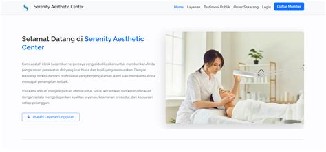 KLINIK KECANTIKAN BOGOR tampilan antarmuka simpel vokal falsetto model aktif real-time image 1