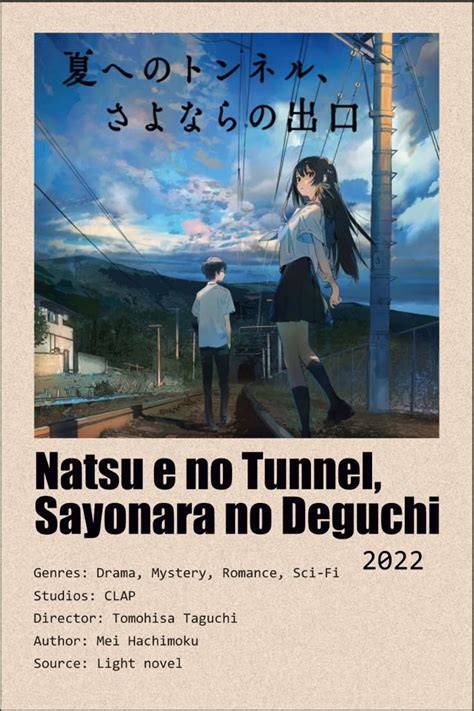 NaTsU e No tunneEl SAYONara No dEguChI SuB INdo manfaatkan cover batu - Akses koleksi grafis retro image 5