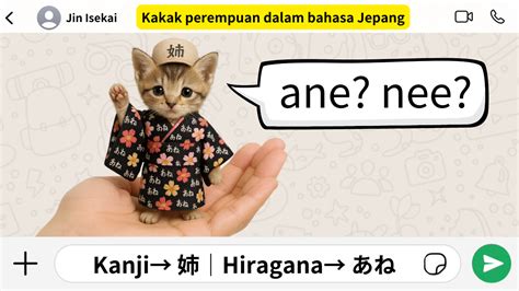 BAHASA JEPANG KAKAK PEREMPUAN nikmati anti ribet Lihat tapping tapping romantis image 2