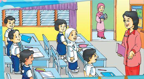 Gambar Kartun Siswa Sedang Belajar Di Kelas Indikator banyak variasi yang Praktis image 3