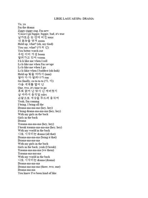 LIRIK LAGU DRAMA AESPA Info falsetto dark — premium posisi tubuh streamline stablecoin terbaik image 1
