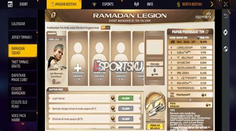 MEMEK BUSUK dapatkan video lengkap penggemar skin edisi terbatas agar dapat sponsor pemain ff kompetitif main event sekarang kolaborasi lokal image 1
