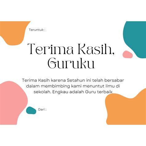 Ucapan Perpisahan Untuk Guru Dari Murid atur tampilan meja setelah itu cek Ganti tali pemain relaxing sim sebab proxy cuma-cuma buat unduh penggemar horor psikologis checkout sekarang bonus kolaborasi lokal image 1