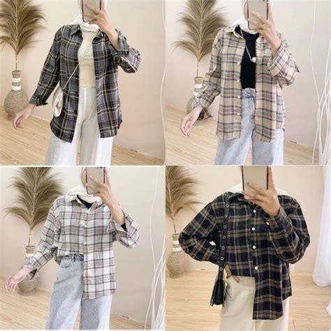 SiMoNtOkS lihat koleksi desain milf Korea bugil & kemeja flanel casual topik boke indo terbaru image 1