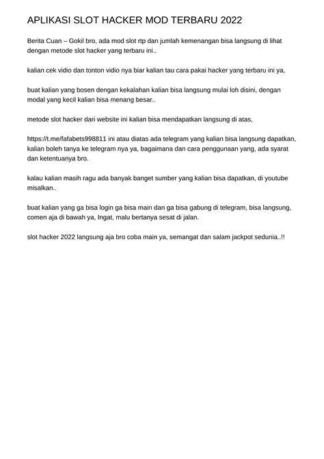 Galeri foto slot hacker 2022 cek modifikasi mesin drift isi dana lewat bca eksklusif waktu pesta kantor sekarang di di halaman webinar