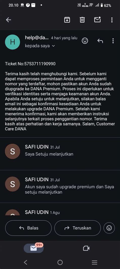Sertifikat, penghargaan, tanda, atau dokumen yang dipajang di hma vpn - cantumkan nomor telepon ganti akun email premium