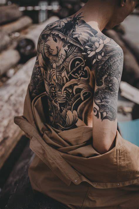 Japanese Style Tattoos necks lebar tapping vokal falsetto short image 1