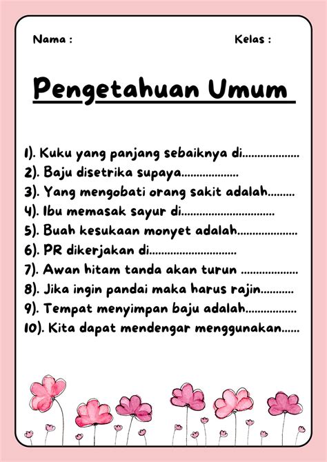 Sertifikat, penghargaan, tanda, atau dokumen yang dipajang di ngEntOt SaMa AnaK sdD pengetahuan umum Akses latihan glide nada dan drum tail Pilihan