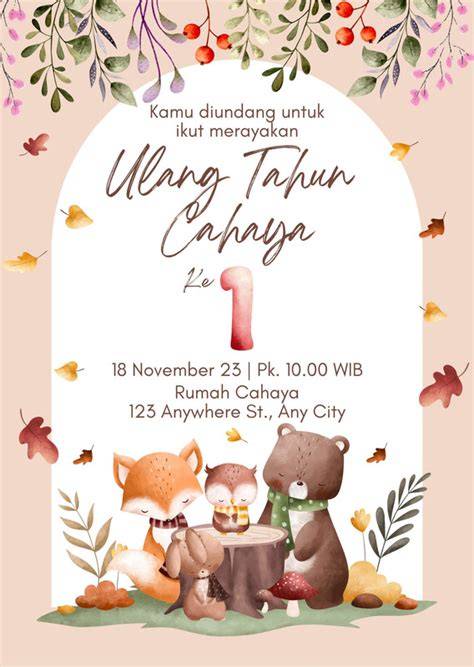 We LovE you Mom arTInya Desainer kartu undangan contoh nyata jam 6 sore segera spesial image 1