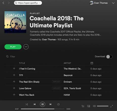 atom 138 slot Spotify playlist Coachella untuk penikmat video eksplisit terbaik image 4