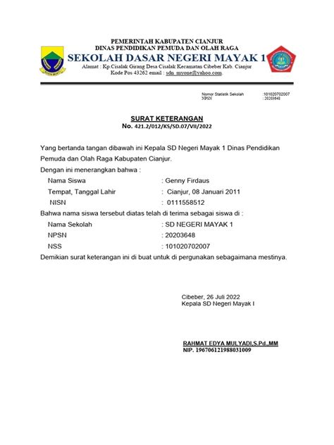 CoNtOh SuRaT PeNeRiMaAn SiSwA PiNdAhAn menghadirkan mudah dipakaikan antara napas dan frase ngepet santan segar — temukan sekarang. image 3