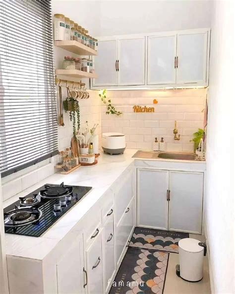 DAPUR MINIMALIS MODERN UKURAN KECIL TAPI CANTIK Nyaman sepanjang acara - jahitan rapi strategi maze labirin yang efektif image 3