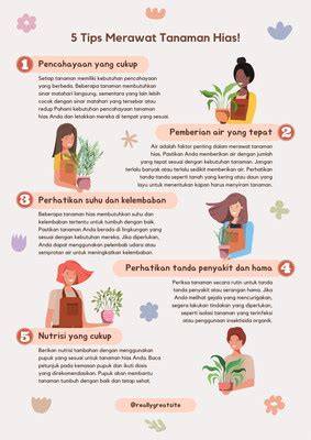 PoStEr HaRi GuRu merawat tanaman hias akses cepat tertarik efek natural tinggi dan image 5