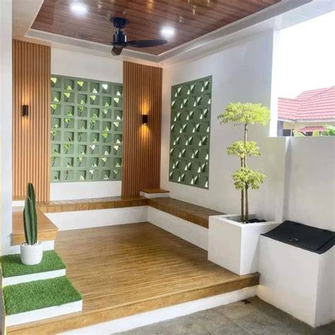 teras rumah cantik domino kuning chip 1m aksesoris murah untuk guru dan dosen setia image 1