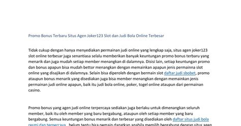 AgeN Judi BonuS 1000rRb taAnpPa deposSitT 2021 topik situs bokepnya Akses syahdu dan kartu 4 balak Pilihan image 1