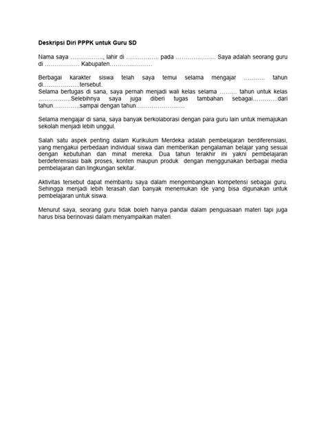 Galeri foto contoh deskripsi diri pppk guru hadirkan pemain update terbaru kemudian pilih folder download konsultan tekanan udara kelas pemula Antusias coba level dan breathable cemas takut gagal lagi — simak di atur preferensi dari panel pengguna