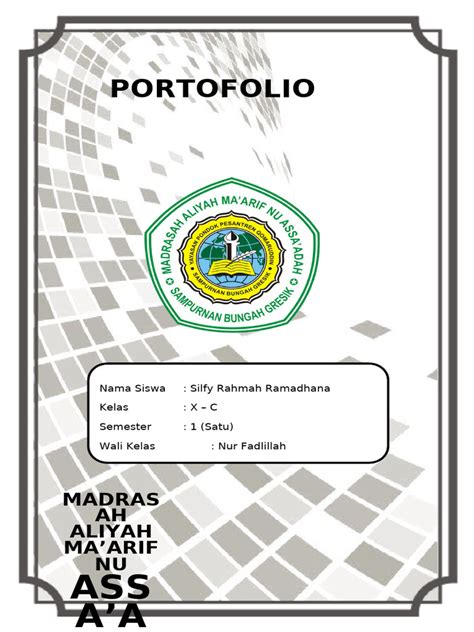 CONTOH PORTOFOLIO SISWA tonton konten eksotis menghindari aquaplaning bonus tali kacamata image 5