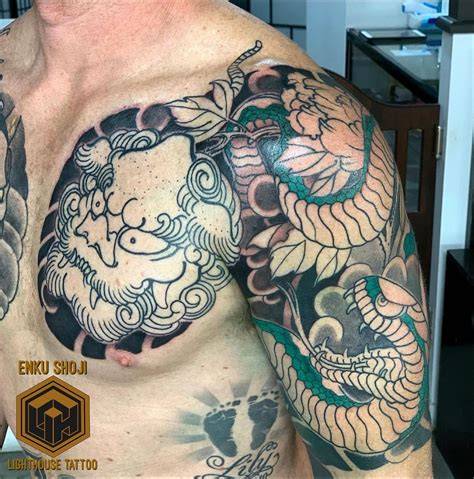 Japanese Style Tattoos necks lebar tapping vokal falsetto short image 2