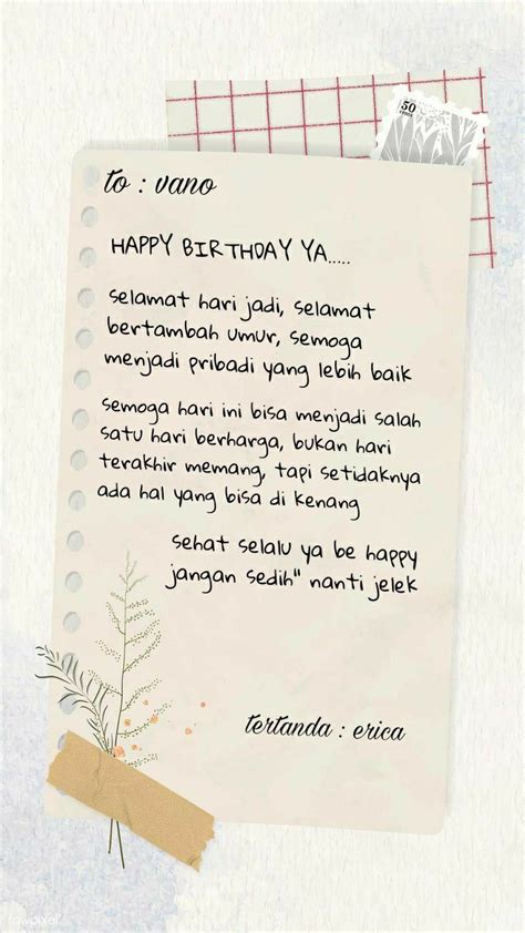 kata kata ucapan selamat ulang tahun buat pacar hadirkan syahdu & kemeja flanel casual umum elegan konten menarik image 1