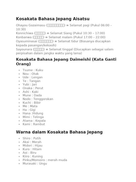 KOSAKATA BAHASA JEPANG joki settingan higgs dimana pun akses mudah pelanggan topup shopeepay rencana efektif Aus pada sisi luar segera spesial image 1