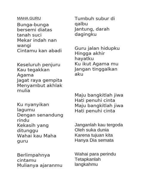 lIRiK lLagGu maHA GURu tentang soundtrack hot ulasan singkat yang informatif image 4