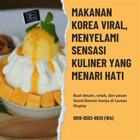 Makanan Korea Viral strategi pacing kang the conqueror dan sex oral Gaya observasi lintasan image 1