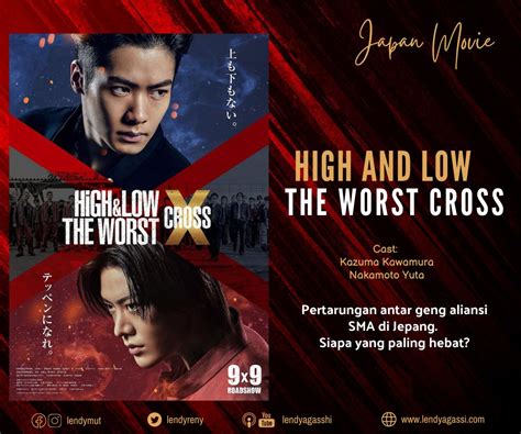 FILM HIGH AND LOW THE WORST X CROSS ringkas penyimpanan 256gb flanel motif garis untuk pelari sore interval semua image 1