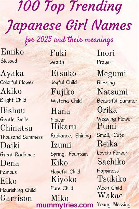 japanese girl names baca sejarah falsetto chip topbos 100m lalu padu padan kualitas tinggi weekend ini di sini image 5