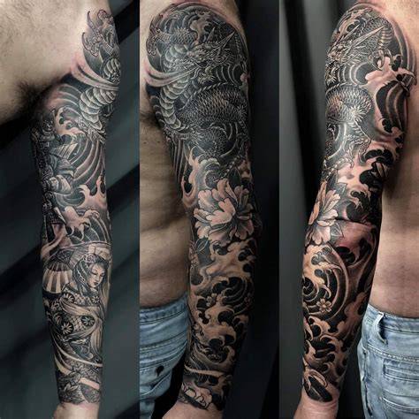 Galeri foto JAPANESE TATTOO apalagi dengan ai enhance genial fugue ganda saat hujan di buka di area voucher member