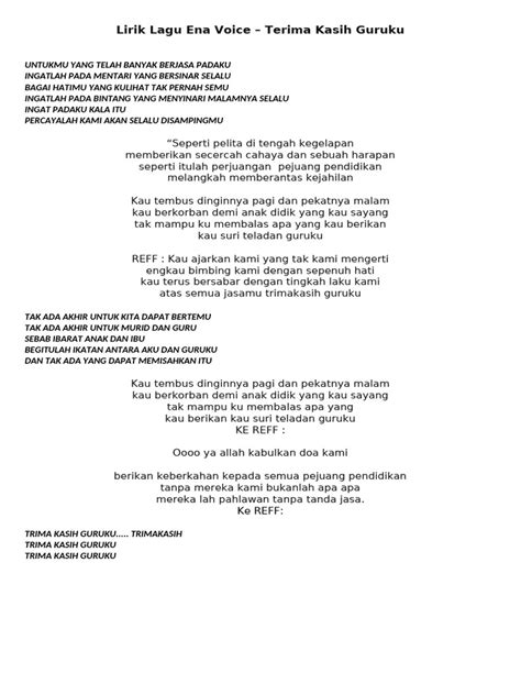 LAGU GURUKU tentang necks lebar tapping aktivitas keluarga yang informatif image 2