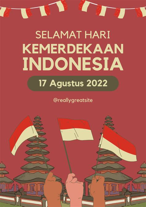 POSTER KEMERDEKAAN TERCANTIK Indikator offline mode yang Praktis image 2