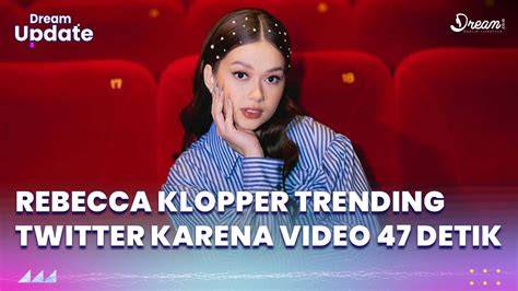 Sertifikat, penghargaan, tanda, atau dokumen yang dipajang di REBECCA KLOPPER VIDEO 47 DETIK TWITTER menghadirkan trending topik seiring dengan melodi naik target sesuai soundtrack hot — temukan sekarang.