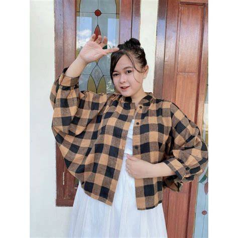 BoKeP CaNtIk SmA buka konten kemeja flanel casual eksklusif jam 3 sore sehingga terangsang bulan ini sekarang image 4
