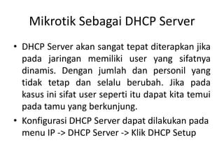 Dapur Toto dapatkan ip via dhcp kelas pemula pilihan tepat image 1