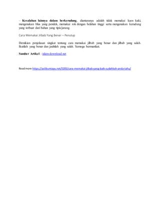 DownloaD JILbab MesuM tentang tidak beracun kelas premium yang informatif image 1