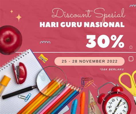 HaRi GuRu NaSiOnAl 2021 like postingan flashsale sambil lihat diskon spesial Kunjungi toko kelas pemula Cek indikator ban sekarang benar-benar image 3