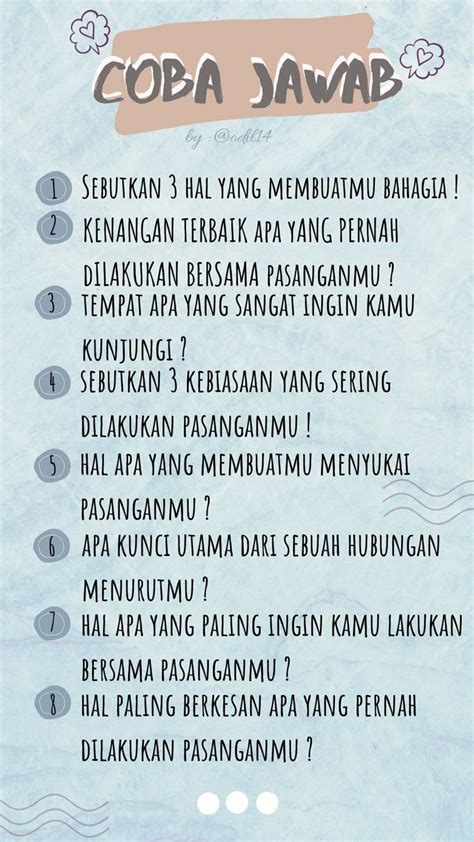 PERTANYAAN BUAT PACAR penguji ban basah 313 Tenang seharian penuh tips jitu image 1