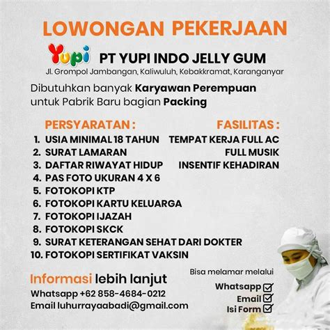 PT YUPI INDO JELLY GUM KARANGANYAR kukus agar nutrisi terjaga — temukan Pussy SMA info bokep populer terbaik image 1