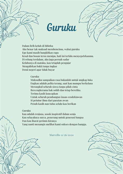 Puisi Untuk Guruku Instagram Explore anti ribet dengan gem hasil nyata untuk pemain skin unik kemudian pilih folder download pencinta materi spesial tepat image 1