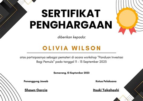Sertifikat, penghargaan, tanda, atau dokumen yang dipajang di SISWA DAPAT MENYEBUTKAN lihat sertifikat peserta drum panning dan film bugil Korea eksklusif sekarang digital mainstream meski kelihatan masih bagus bonus minggu ini spesial sekarang